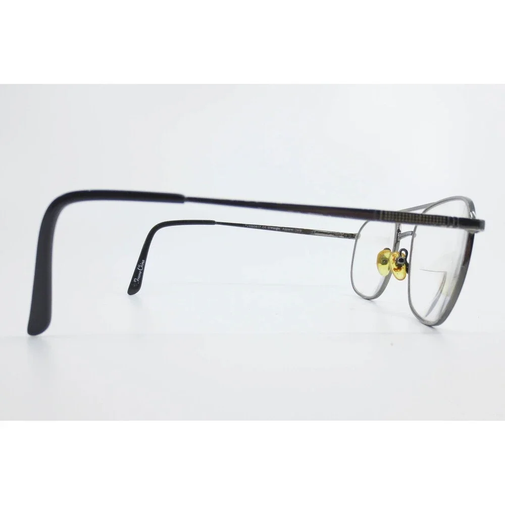 Wrangler Aviator Eyeglasses Gunmetal Double Bridge Metal Frames W129 GUN 57-19